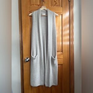 Wilfred Merino Wool Long Duster Sweater Vest